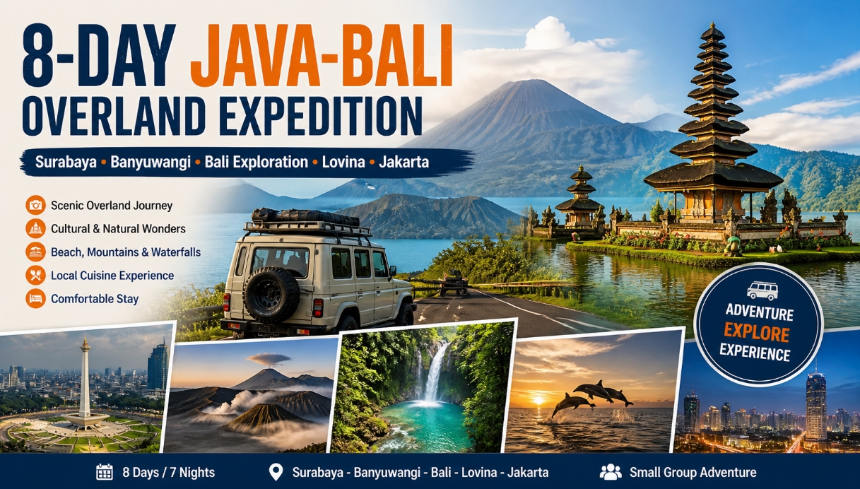8-Day Java-Bali Overland Expedition
